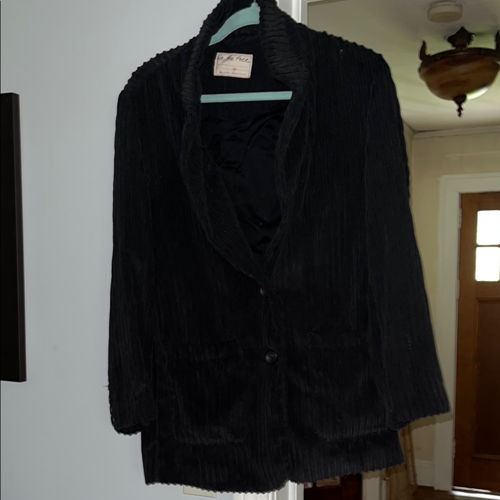Free People Black corduroy Women's Jacket